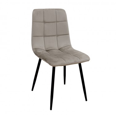 OSCAR CAPPUCCINO VELVET ΥΦΑΣΜΑ ΚΑΡΕΚΛΑ ΜΕΤΑΛΛΙΚΗ 43Χ51Χ90εκ. ZITA PLUS 43Χ51Χ50-90εκ.