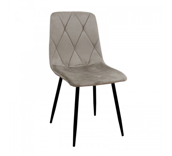 EVA CAPPUCCINO VELVET ΥΦΑΣΜΑ ΚΑΡΕΚΛΑ ΜΕΤΑΛΛΙΚΗ 43X55X90εκ. ZITA PLUS 43X55X49-90εκ.