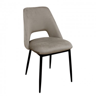 MADISON CAPPUCCINO VELVET ΥΦΑΣΜΑ ΚΑΡΕΚΛΑ ΜΕΤΑΛΛΙΚΗ 45X54X83εκ. ZITA PLUS 45X54X83εκ.