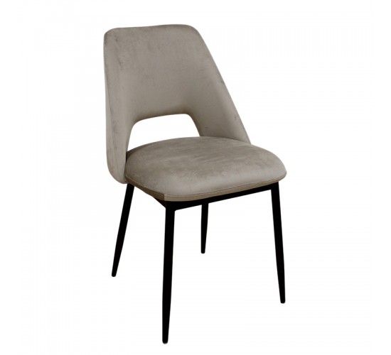 MADISON CAPPUCCINO VELVET ΥΦΑΣΜΑ ΚΑΡΕΚΛΑ ΜΕΤΑΛΛΙΚΗ 45X54X83εκ. ZITA PLUS 45X54X83εκ.