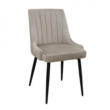 MEGAN CAPPUCCINO VELVET ΥΦΑΣΜΑ ΚΑΡΕΚΛΑ ΜΕΤΑΛΛΙΚΗ 51(56)Χ58Χ88εκ. ZITA PLUS 51(56)Χ58Χ88εκ.