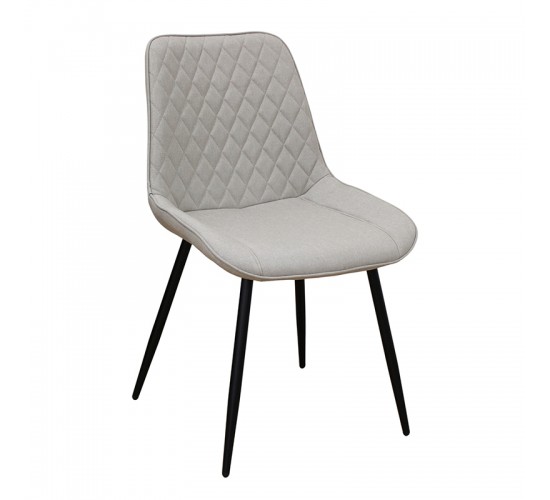 ALESIA L. BEIGE ΥΦΑΣΜΑ ΚΑΡΕΚΛΑ ΜΕΤΑΛΛΙΚΗ 50X59X86εκ. ZITA PLUS 50X59X86εκ.