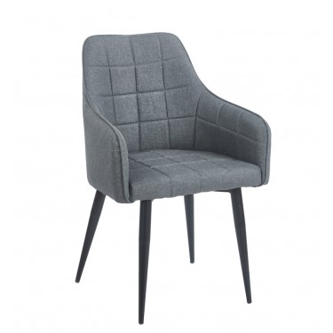 CAMERON GREY ΥΦΑΣΜΑ ΠΟΛΥΘΡΟΝΑ ΜΕΤΑΛΛΙΚΗ 58X56X87εκ. ZITA PLUS 58X56X87εκ.