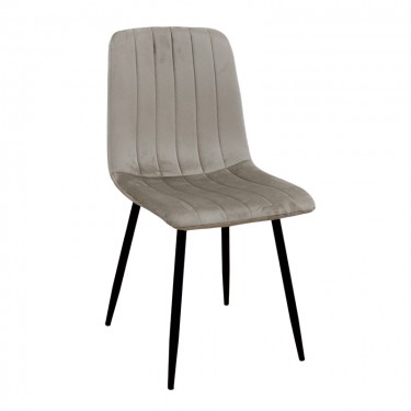 DORA CAPPUCCINO VELVET ΥΦΑΣΜΑ ΚΑΡΕΚΛΑ ΜΕΤΑΛΛΙΚΗ 45X53X86εκ. ZITA PLUS 45X53X48-86εκ.