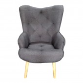 ADRIA ΜΠΕΡΖΕΡΑ DARK GREY ΥΦΑΣΜΑ 65Χ64Χ44-96εκ. ZITA PLUS 65Χ64Χ44-96εκ.