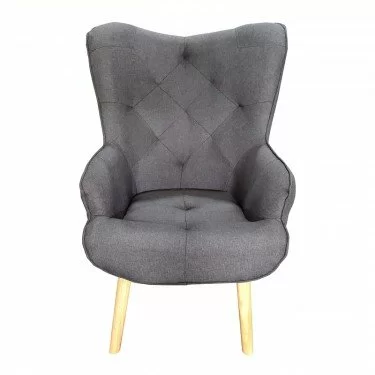 ADRIA ΜΠΕΡΖΕΡΑ DARK GREY ΥΦΑΣΜΑ ZITA PLUS 65Χ64Χ44-96εκ.