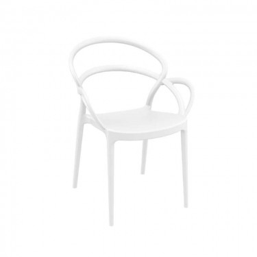 MILA WHITE ΠΟΛΥΘΡΟΝΑ ΠΟΛ/ΝΙΟΥ 57Χ56Χ82εκ. SIESTA 57Χ56Χ82εκ.