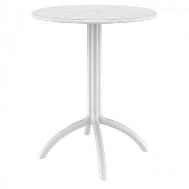 OCTOPUS Φ60Χ75εκ.WHITE ΤΡΑΠΕΖΙ ΠΟΛ/ΝΙΟΥ SIESTA Φ60Χ75εκ.