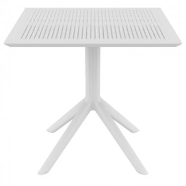 SKY WHITE 80X80X74εκ. ΤΡΑΠΕΖΙ ΠΟΛ/ΝΙΟΥ SIESTA 80X80X74εκ.