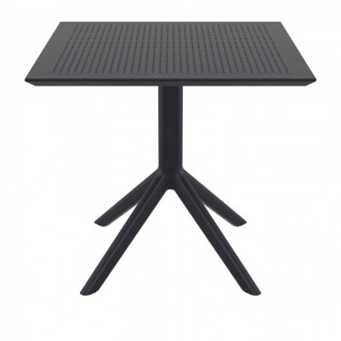 SKY BLACK 80X80X74εκ. ΤΡΑΠΕΖΙ ΠΟΛ/ΝΙΟΥ SIESTA 80X80X74εκ.