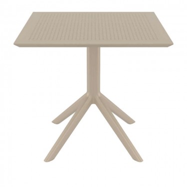 SKY TAUPE 80X80X74εκ. ΤΡΑΠΕΖΙ ΠΟΛ/ΝΙΟΥ SIESTA 80X80X74εκ.
