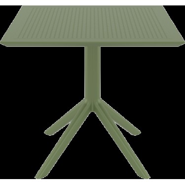 SKY OLIVE GREEN 80X80X74εκ. ΤΡΑΠΕΖΙ  ΠΟΛ/ΝΙΟΥ SIESTA 80X80X74εκ.