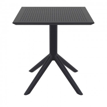 SKY BLACK 70X70X74εκ. ΤΡΑΠΕΖΙ ΠΟΛ/ΝΙΟΥ SIESTA 70X70X74εκ.