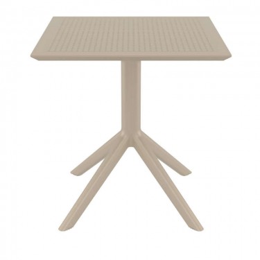 SKY TAUPE 70X70X74εκ. ΤΡΑΠΕΖΙ ΠΟΛ/ΝΙΟΥ SIESTA 70X70X74εκ.