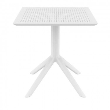 SKY WHITE 70X70X74εκ. ΤΡΑΠΕΖΙ ΠΟΛ/ΝΙΟΥ SIESTA 70X70X74εκ.