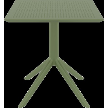 SKY OLIVE GREEN 70X70X74εκ. ΤΡΑΠΕΖΙ ΠΟΛ/ΝΙΟΥ SIESTA 70X70X74εκ.