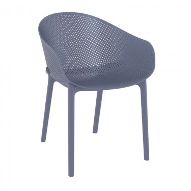 SKY DARK GREY(Σ4)ΠΟΛΥΘΡΟΝΑ ΠΟΛ/ΝΙΟΥ 54X60X81εκ. SIESTA 54X60X81εκ.