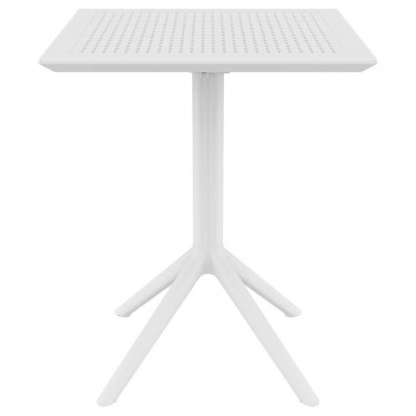 SKY WHITE 60Χ60X74εκ. ΤΡΑΠΕΖΙ ΠΤΥΣ/ΝΟ ΠΟΛ/ΝΙΟΥ SIESTA 60X60X74εκ.