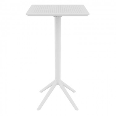 SKY WHITE BAR 60Χ60Χ108εκ.ΠΤΥΣ/ΝΟ ΤΡΑΠ. ΠΟΛ/ΝΙΟΥ SIESTA 60X60X108εκ.