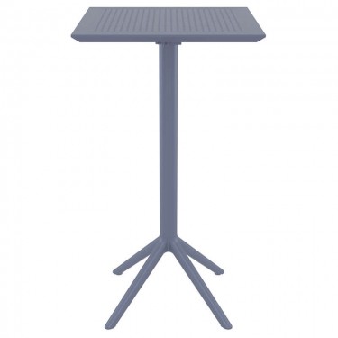 SKY DARK GREY BAR 60Χ60Χ108εκ.ΠΤΥΣ/ΝΟ ΤΡΑΠ. ΠΟΛ/ΝΙΟΥ SIESTA 60X60X108εκ.