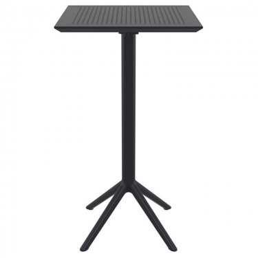 SKY BLACK BAR 60Χ60Χ108εκ.ΠΤΥΣ/ΝΟ ΤΡΑΠ. ΠΟΛ/ΝΙΟΥ SIESTA 60X60X108εκ.