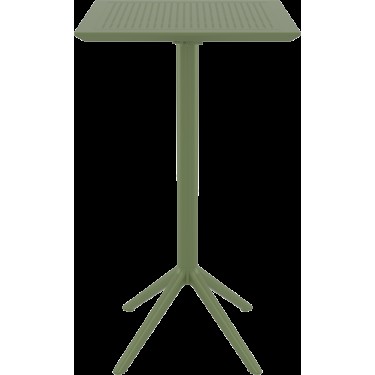 SKY OLIVE GREEN BAR 60Χ60Χ108εκ.ΠΤΥΣ/ΝΟ ΤΡΑΠ. ΠΟΛ/ΝΙΟΥ SIESTA 60X60X108εκ.