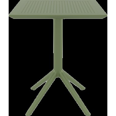 SKY OLIVE GREEN 60Χ60X74εκ. ΤΡΑΠΕΖΙ ΠΤΥΣ/ΝΟ ΠΟΛ/ΝΙΟΥ SIESTA 60X60X74εκ.