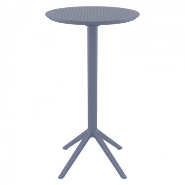 SKY DARK GREY BAR Φ60Χ108εκ.ΠΤΥΣ/ΝΟ ΤΡΑΠ. ΠΟΛ/ΝΙΟΥ SIESTA Φ60Χ108εκ.