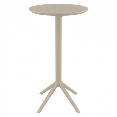 SKY TAUPE BAR Φ60Χ108εκ.ΠΤΥΣ/ΝΟ ΤΡΑΠ. ΠΟΛ/ΝΙΟΥ SIESTA Φ60Χ108εκ.