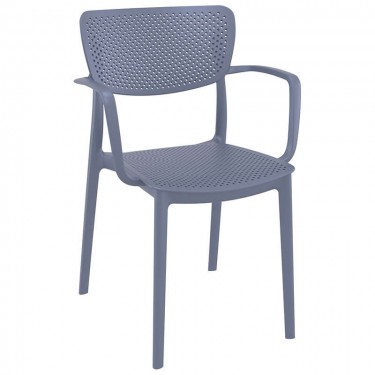 LOFT DARK GREY ΠΟΛΥΘΡΟΝΑ ΠΟΛ/ΝΙΟΥ 54X53X82εκ. SIESTA 54X53X82εκ.