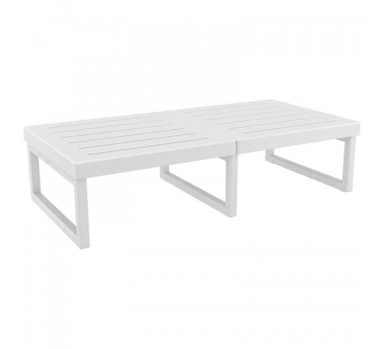 MYKONOS ΤΡΑΠΕΖΙ WHITE 130X65X33εκ. ΠΟΛ/ΝΙΟΥ SIESTA 130X65X33εκ.