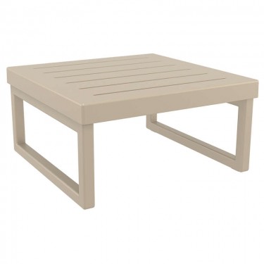MYKONOS ΤΡΑΠΕΖΙ TAUPE 65X65X33εκ. ΠΟΛ/ΝΙΟΥ SIESTA 65X65X33εκ.