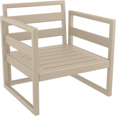 MYKONOS ΠΟΛΥΘΡΟΝΑ TAUPE ΧΩΡΙΣ ΜΑΞ. 73X72X75εκ. ΠΟΛ/ΝΙΟΥ SIESTA 73X72X33/75εκ.