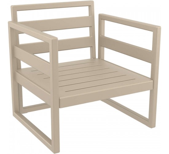 MYKONOS ΠΟΛΥΘΡΟΝΑ TAUPE ΧΩΡΙΣ ΜΑΞ. 73X72X75εκ. ΠΟΛ/ΝΙΟΥ SIESTA 73X72X33/75εκ.