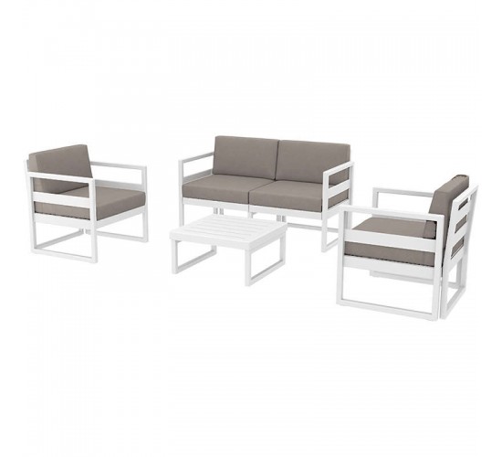 MYKONOS SET 2ΘΕΣ.WHITE ΜΕ ΜΑΞ.(2ΘΕΣ. 2ΠΟΛ. ΤΡΑΠ 65εκ.) SIESTA 138Χ72Χ75/73Χ72Χ75/65Χ65Χ33εκ. MYKONOS SET 2ΘΕΣ.WHITE ΜΕ ΜΑΞ.(2ΘΕΣ. 2ΠΟΛ. ΤΡΑΠ 65εκ.) SIESTA 138Χ72Χ75/73Χ72Χ75/65Χ65Χ33εκ.
