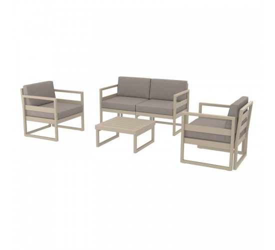 MYKONOS SET 2ΘΕΣ.TAUPE/ΜΑΞ. L.BROWN(2ΘΕΣ. 2ΠΟΛ. ΤΡΑΠ 65εκ.) ZITA PLUS 138Χ72Χ75/73Χ72Χ75/65Χ65Χ33εκ. MYKONOS SET 2ΘΕΣ.TAUPE/ΜΑΞ. L.BROWN(2ΘΕΣ. 2ΠΟΛ. ΤΡΑΠ 65εκ.) ZITA PLUS 138Χ72Χ75/73Χ72Χ75/65Χ65Χ33εκ.