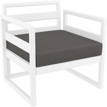 MYKONOS ΜΑΞΙΛΑΡΙ ΚΑΘΙΣΜΑΤΟΣ DARK GREY 65Χ65Χ10εκ. SIESTA 65Χ65Χ10εκ.