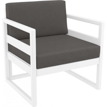 MYKONOS ΜΑΞΙΛΑΡΙ ΠΛΑΤΗΣ DARK GREY 65Χ35Χ16/9εκ. SIESTA 65Χ35Χ16/9εκ.