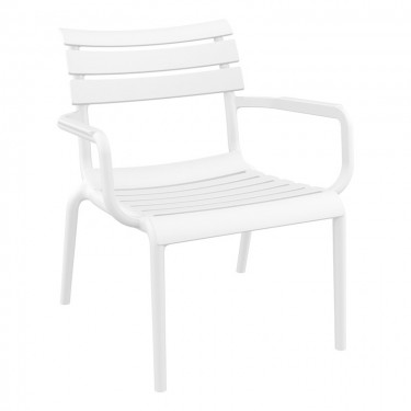 PARIS LOUNGE WHITE ΠΟΛ/ΝΑ ΠΟΛ/ΝΙΟΥ 68X70X76εκ. SIESTA 68X70X40/76εκ.