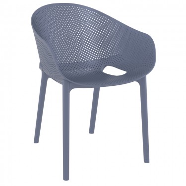 SKY PRO DARK GREY ΠΟΛΥΘΡΟΝΑ ΠΟΛ/ΝΙΟΥ 54X60X81εκ. SIESTA 54Χ60Χ81εκ.