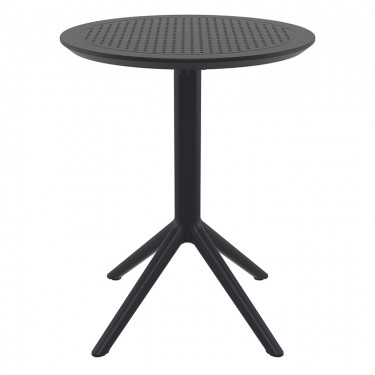 SKY BLACK Φ60X74εκ. ΤΡΑΠΕΖΙ ΠΤΥΣ/ΝΟ ΠΟΛ/ΝΙΟΥ SIESTA Φ60Χ74εκ.