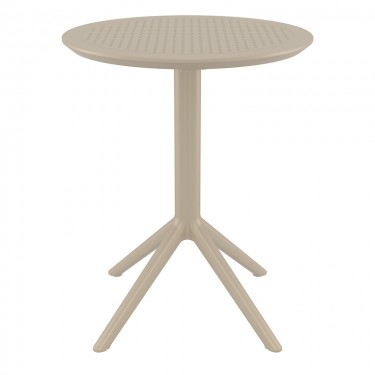 SKY TAUPE Φ60X74εκ. ΤΡΑΠΕΖΙ ΠΤΥΣ/ΝΟ ΠΟΛ/ΝΙΟΥ SIESTA Φ60Χ74εκ.