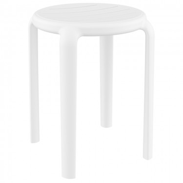 TOM 45εκ. ΣΚΑΜΠΟ WHITE ΠΟΛ/ΝΙΟΥ 34X34X45εκ. SIESTA 34X34X45εκ.