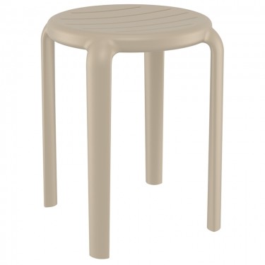 TOM 45εκ. ΣΚΑΜΠΟ TAUPE ΠΟΛ/ΝΙΟΥ 34X34X45εκ. SIESTA 34X34X45εκ.