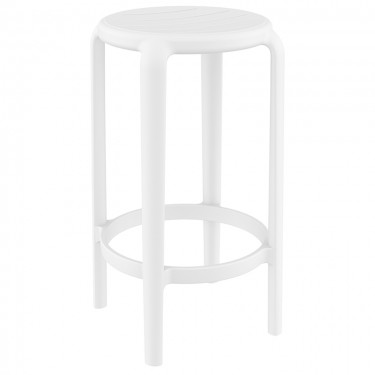 TOM 65εκ. ΣΚΑΜΠΟ WHITE ΠΟΛ/ΝΙΟΥ 36X36X65εκ. SIESTA 36X36X65εκ.