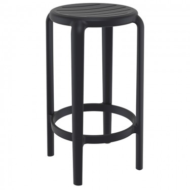 TOM 65εκ. ΣΚΑΜΠΟ BLACK ΠΟΛ/ΝΙΟΥ 36X36X65εκ. SIESTA 36X36X65εκ.