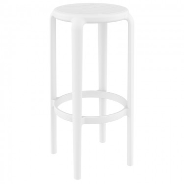 TOM 75εκ. ΣΚΑΜΠΟ WHITE ΠΟΛ/ΝΙΟΥ 36X36X75εκ. SIESTA 36X36X75εκ.