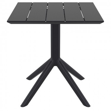 PARIS BLACK 70X70X74εκ. ΤΡΑΠΕΖΙ ΠΟΛ/ΝΙΟΥ SIESTA 70X70X74εκ.