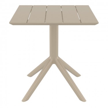 PARIS TAUPE 70X70X74εκ. ΤΡΑΠΕΖΙ ΠΟΛ/ΝΙΟΥ SIESTA 70X70X74εκ.