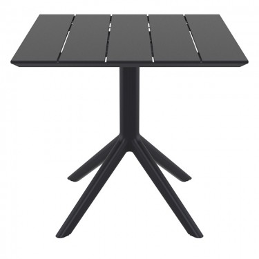 PARIS BLACK 80X80X74εκ. ΤΡΑΠΕΖΙ ΠΟΛ/ΝΙΟΥ SIESTA 80X80X74εκ.